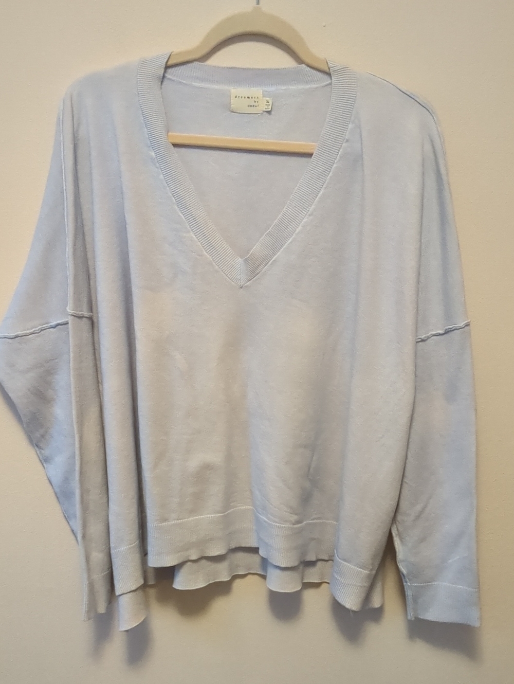 Women's Light Blue V-Neck Sweater by Everlane